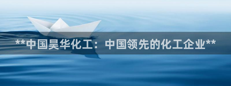 球盟会qm：**中国昊华化工：中国领先的化工企业**