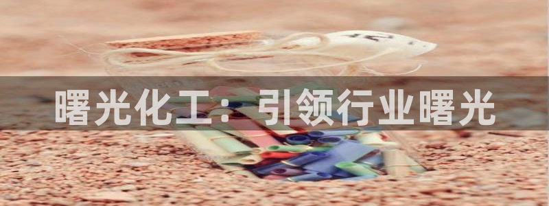 球盟会进不去吗：曙光化工：引领行业曙光