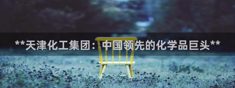 球盟会官方网站：**天津化工集团：中国领先的化学品巨头**