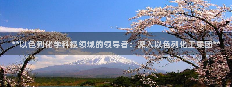 球盟会在线官网：**以色列化学科技领域的领导者：深入以色列化