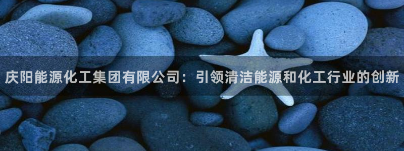 球盟会中国网页登录：庆阳能源化工集团有限公司：引领清洁能源和