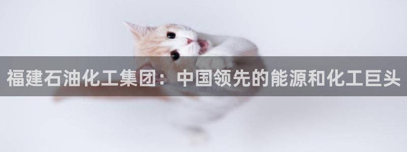 球盟会app最新地址下载：福建石油化工集团：中国领先的能源和