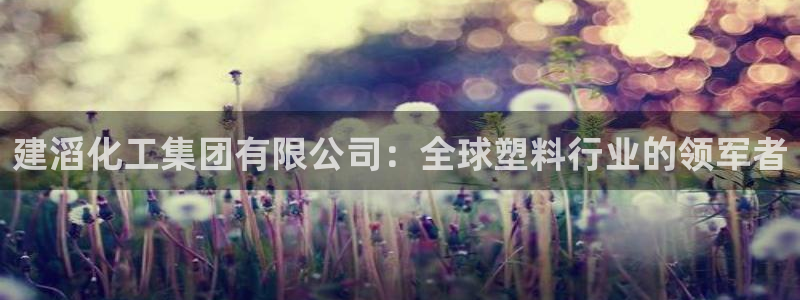 球盟会里面有打牌的嘛知乎：建滔化工集团有限公司：全球塑料行业