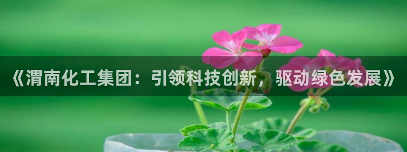 球盟会黑款吗知乎文章：《渭南化工集团：引领科技创新，驱动绿色