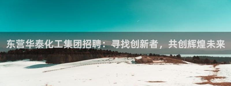 球盟会电子好黑：东营华泰化工集团招聘：寻找创新者，共创辉煌未