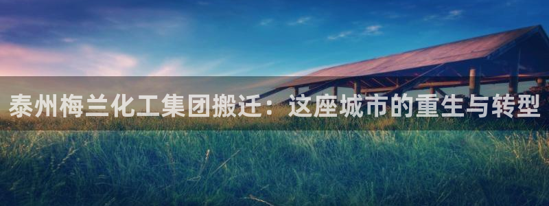球盟会app安装：泰州梅兰化工集团搬迁：这座城市的重生与转型