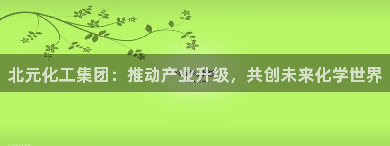 球盟会网页登录入口：北元化工集团：推动产业升级，共创未来化学